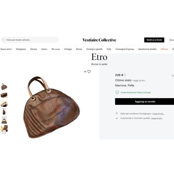 5450-Túi xách tay-ETRO Paisley handbag-Đã sử dụng/Khá mới15