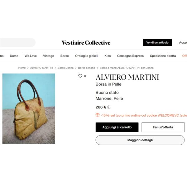 7202-Túi xách tay-ALVIERO MARTINI Italy Alma style handbag-Đã sử dụng/Khá sạch16