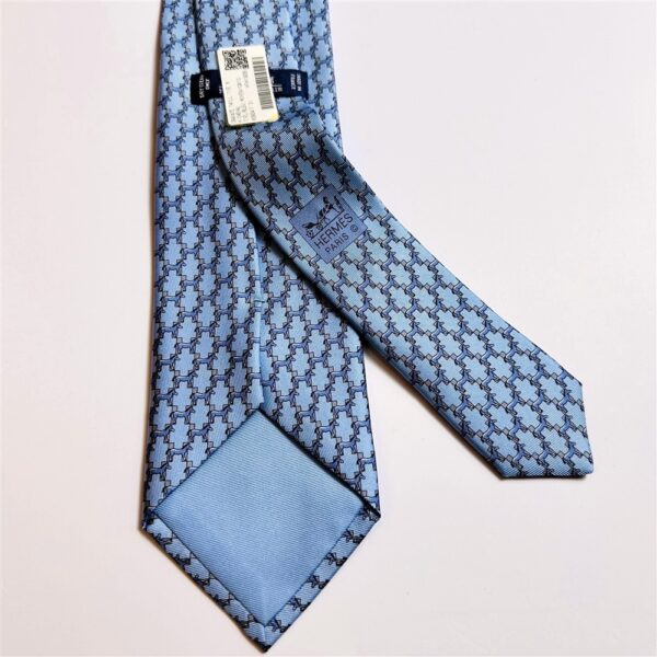 3600-Caravat-HERMES Twill Tie 8 horse pattern HTH1906 tie-Mới/Chưa sử dụng3