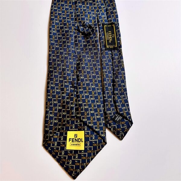 3647-Caravat-FENDI silk tie-Gần như mới4