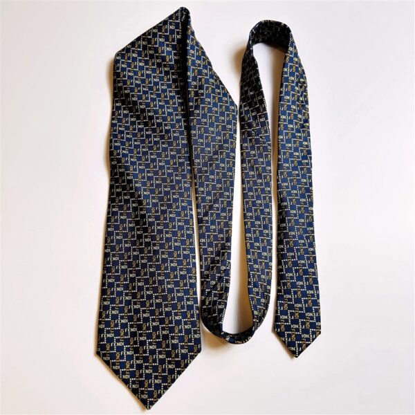 3647-Caravat-FENDI silk tie-Gần như mới9