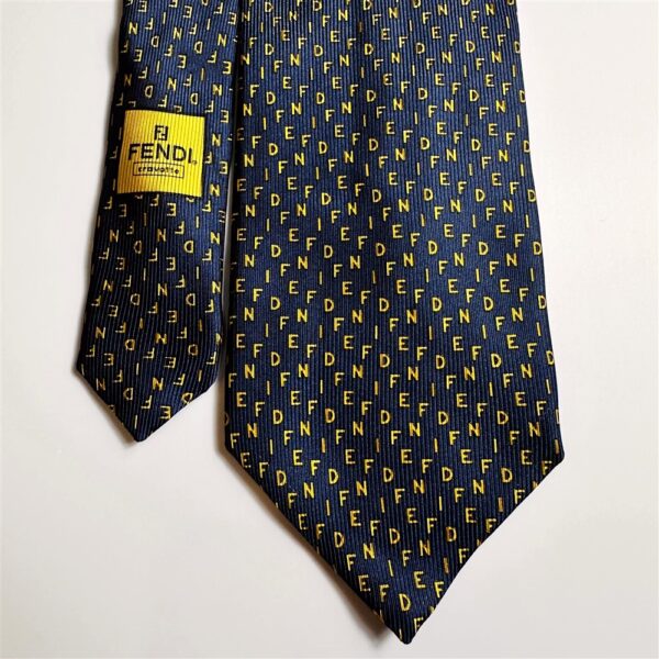 3648-Caravat-FENDI silk tie-Khá mới2