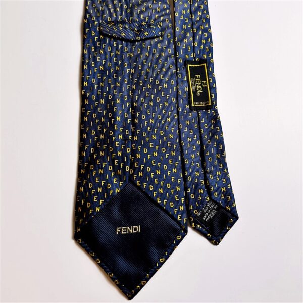 3648-Caravat-FENDI silk tie-Khá mới6