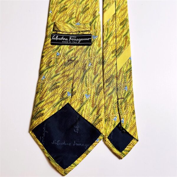 3624-Caravat-SALVATORE FERRAGAMO silk tie-Gần như mới4