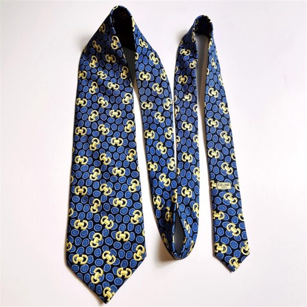 3638-Caravat-CELINE Paris silk tie-Gần như mới7