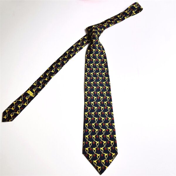 3639-Caravat-CELINE Paris silk tie-Gần như mới1