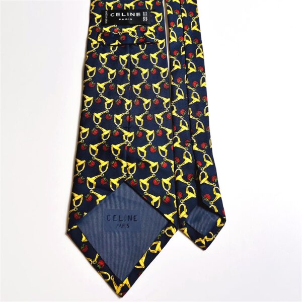 3639-Caravat-CELINE Paris silk tie-Gần như mới4