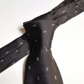 3656-Caravat-BURBERRY Black Label silk tie-Mới/Chưa sử dụng