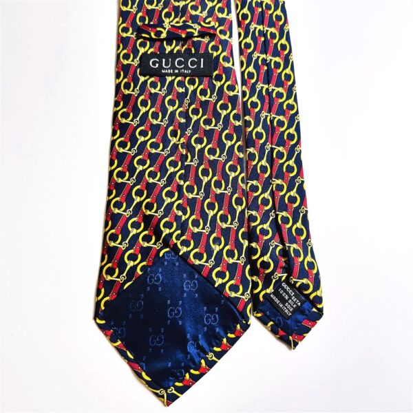 3651-Caravat-GUCCI silk tie-Gần như mới5