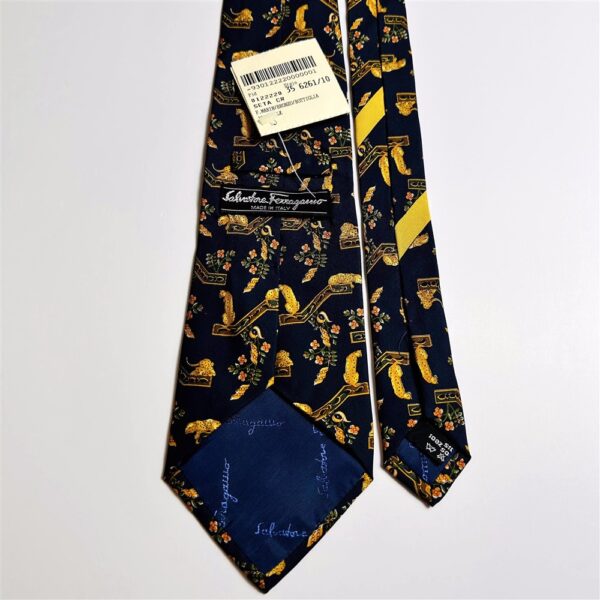 3623-Caravat-SALVATORE FERRAGAMO silk tie-Mới/Chưa sử dụng5