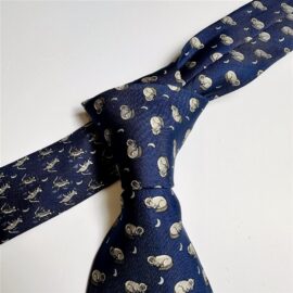 3606-Caravat-HERMES 5415OA silk tie-Đã sử dụng/Khá mới