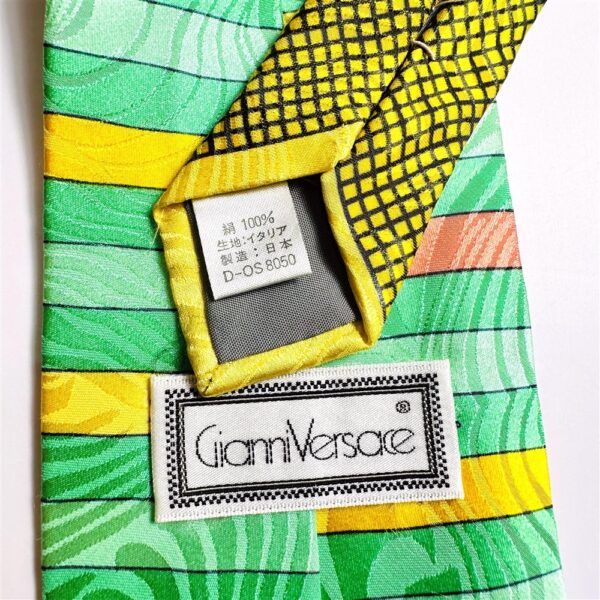 3635-Caravat-GIANNI VERSACE vintage silk tie-Gần như mới6