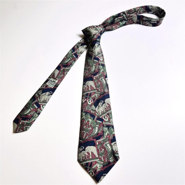 3611-Caravat-HERMES 7847FA silk tie-Đã sử dụng/Khá sạch (Sao chép)1