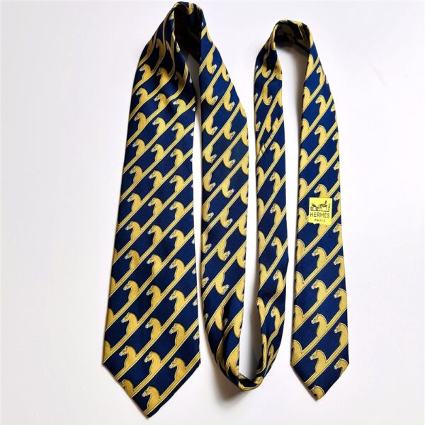 3615-Caravat-HERMES 875PA silk tie-Gần như mới7