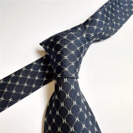 3617-Caravat-HERMES H logo silk tie-Khá mới