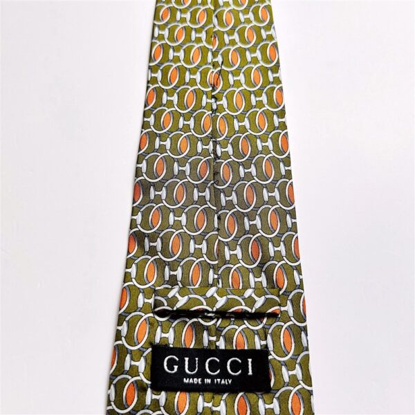 3653-Caravat-GUCCI silk tie-Khá mới7