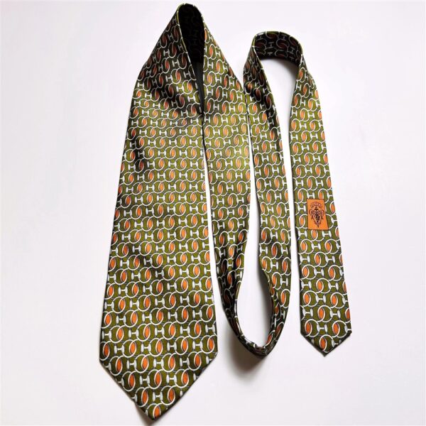 3653-Caravat-GUCCI silk tie-Khá mới8