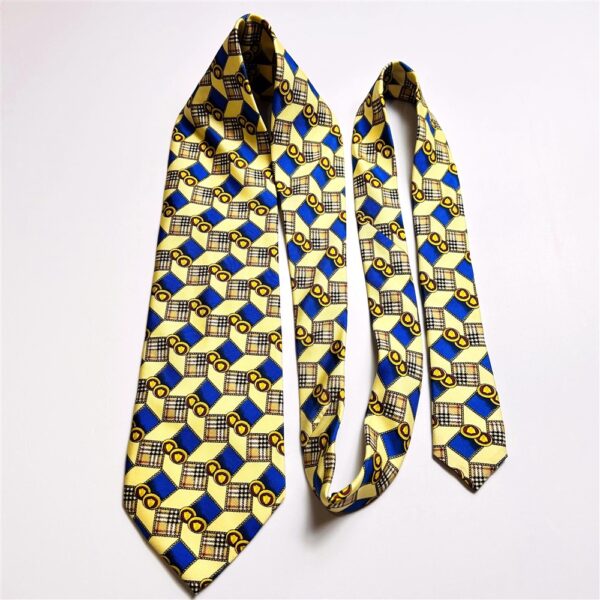 3664-Caravat-BURBERRYS silk tie-Gần như mới9