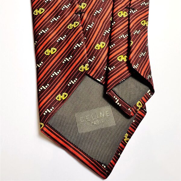 3640-Caravat-CELINE Paris silk tie-Gần như mới6