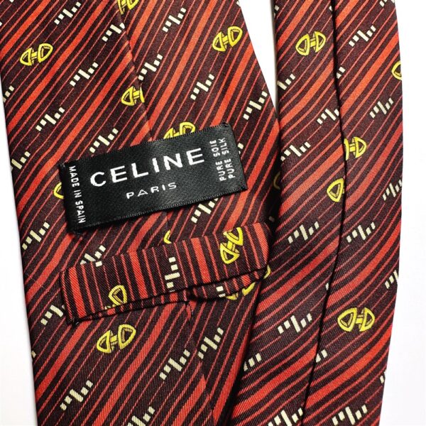 3640-Caravat-CELINE Paris silk tie-Gần như mới7