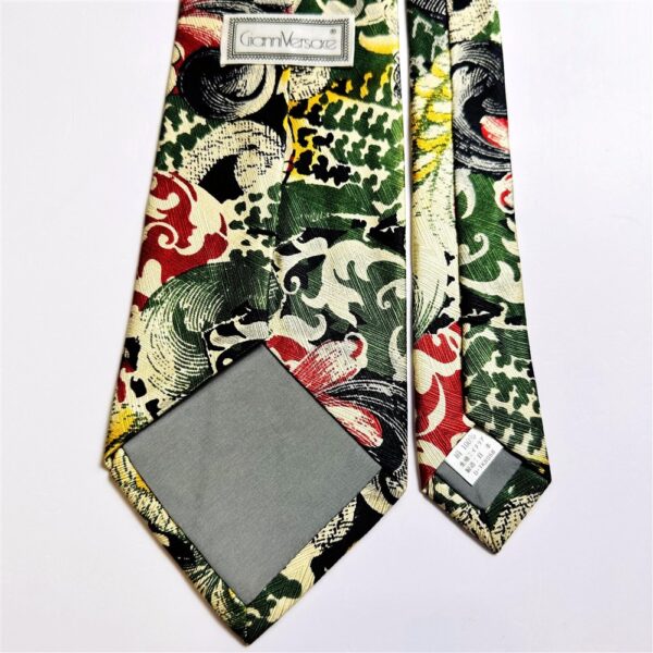 3636-Caravat-GIANNI VERSACE vintage silk tie-Khá mới5