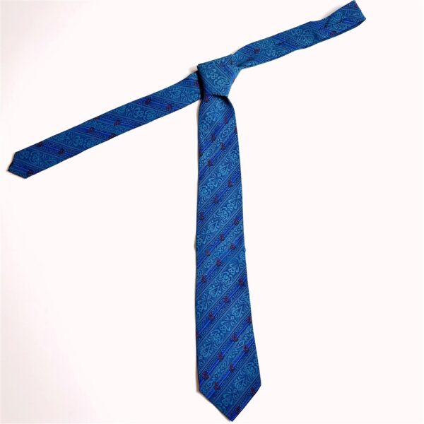 3737-Caravat-NINA RICCI Paris silk tie 8.0cm-Mới/Chưa sử dụng1