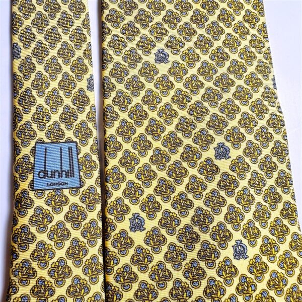 3706-Caravat-DUNHILL London silk tie 8.5cm-Gần như mới4