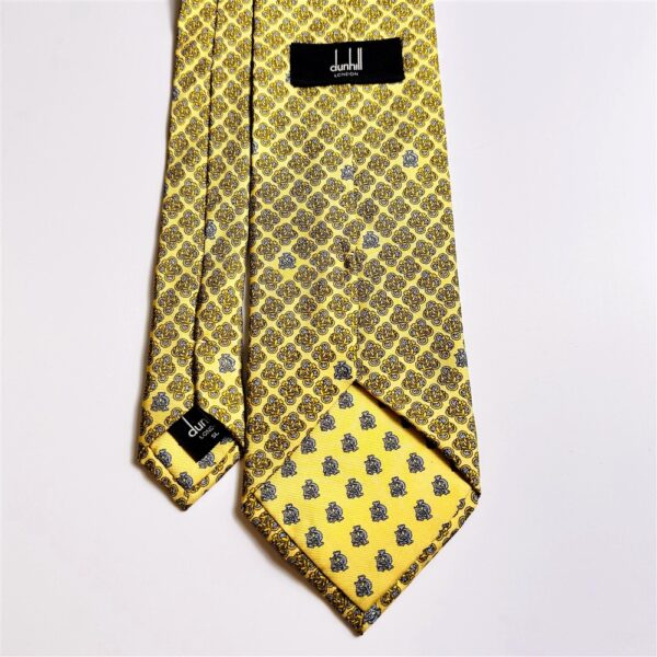 3706-Caravat-DUNHILL London silk tie 8.5cm-Gần như mới6