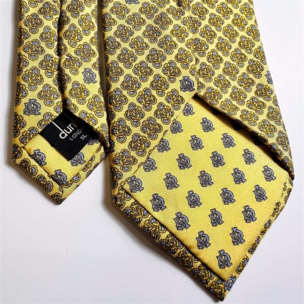 3706-Caravat-DUNHILL London silk tie 8.5cm-Gần như mới7