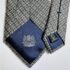 3752-Caravat-AQUASCUTUM London silk tie 9cm-Gần như mới6