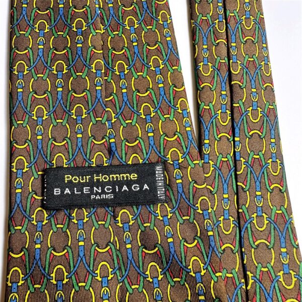 3684-Caravat-BALENCIAGA silk tie-Đã sử dụng/Khá mới7