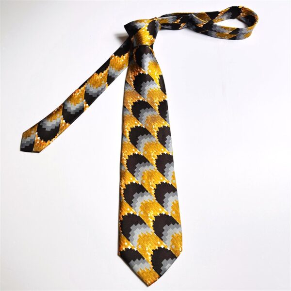 3677-Caravat-YVES SAINT LAURENT vintage silk tie-Gần như mới1