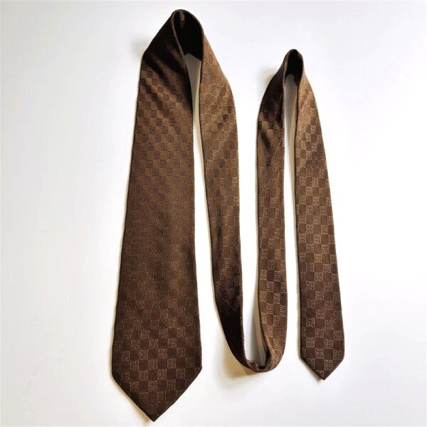 3770-Caravat-GIVENCHY vintage silk tie 7.5cm-Khá mới7