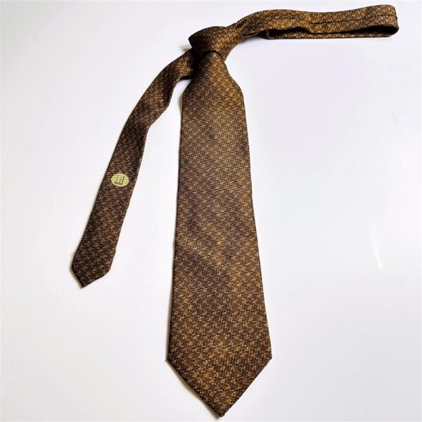 3708-Caravat-DUNHILL London vintage silk tie 9.8cm-Khá mới1