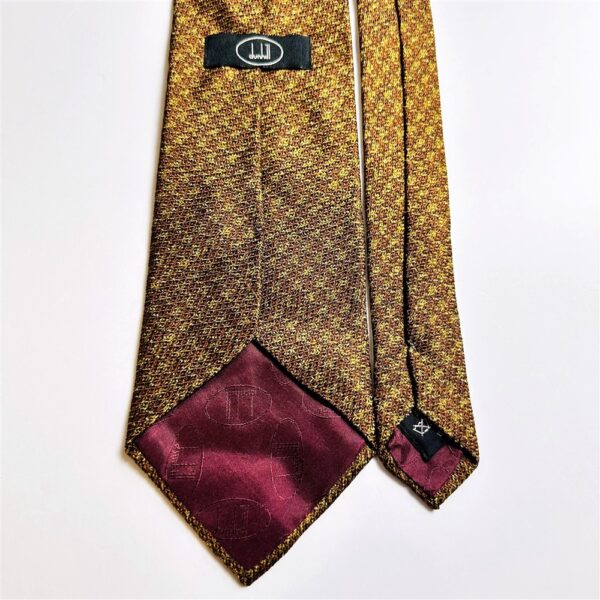 3708-Caravat-DUNHILL London vintage silk tie 9.8cm-Khá mới4