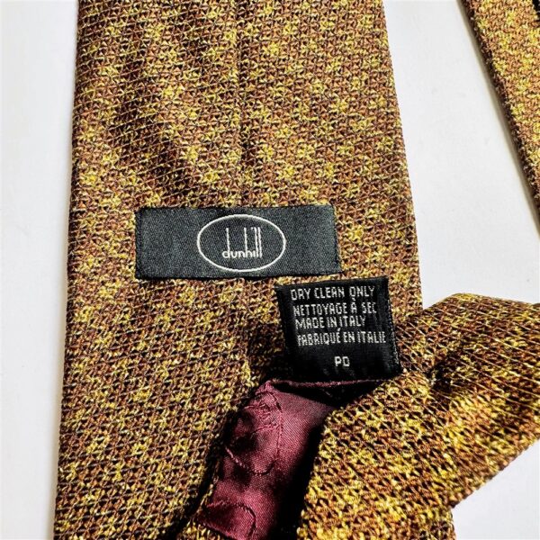 3708-Caravat-DUNHILL London vintage silk tie 9.8cm-Khá mới6