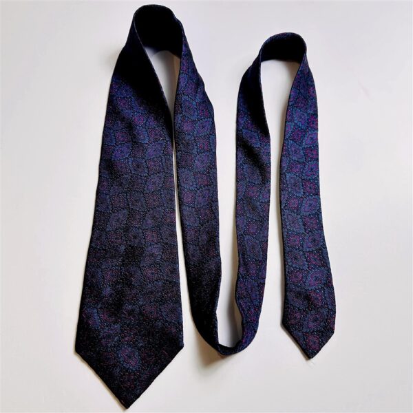 3693-Caravat-DUNHILL London silk tie 9cm-Khá mới7