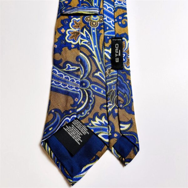 3754-Caravat-ETRO Paisley Italy silk tie 8.3cm-Gần như mới4