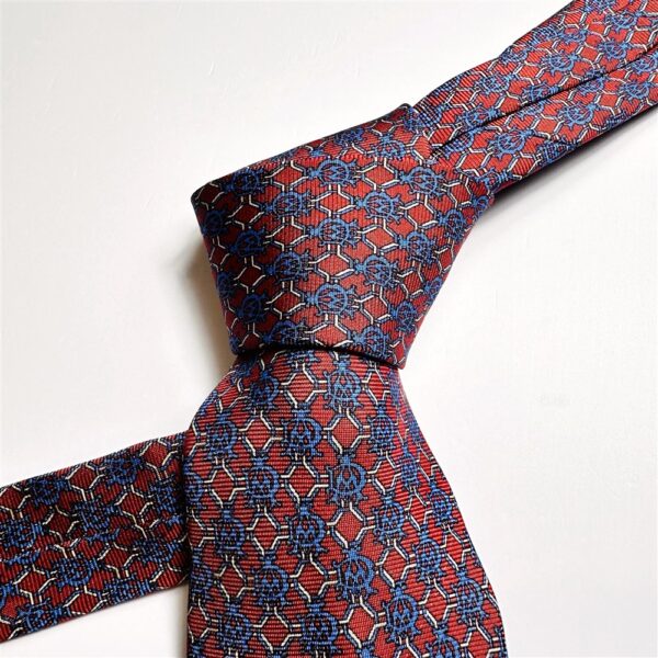 3694-Caravat-DUNHILL London silk tie 7.8cm-Gần như mới0