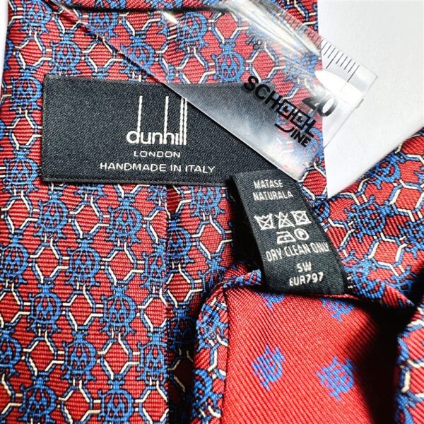 3694-Caravat-DUNHILL London silk tie 7.8cm-Gần như mới7