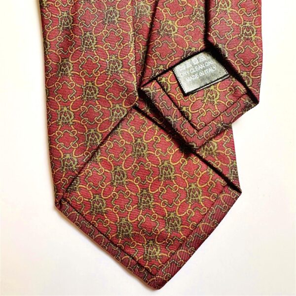 3695-Caravat-DUNHILL London silk tie 8cm-Gần như mới6