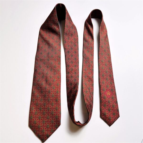 3695-Caravat-DUNHILL London silk tie 8cm-Gần như mới8