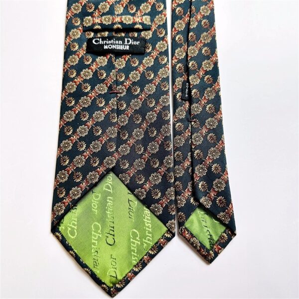 3674-Caravat-CHRISTIAN DIOR vintage silk tie-Gần như mới4