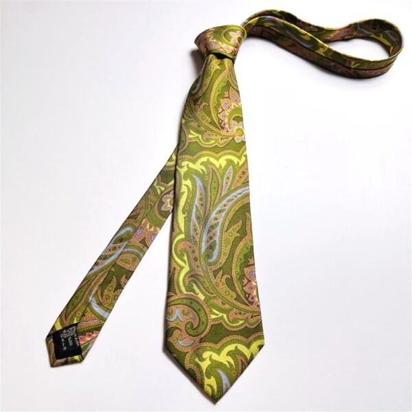 3753-Caravat-ETRO Paisley vintage silk tie 9.3cm-Gần như mới1