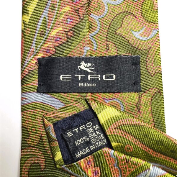 3753-Caravat-ETRO Paisley vintage silk tie 9.3cm-Gần như mới6