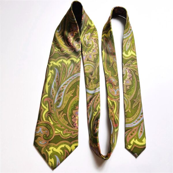 3753-Caravat-ETRO Paisley vintage silk tie 9.3cm-Gần như mới7