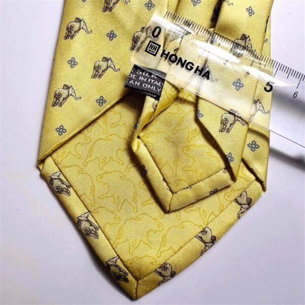 3765-Caravat-HUNTING WORLD Italy silk tie 9.5cm-Gần như mới6