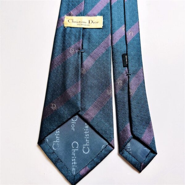 3679-Caravat-CHRISTIAN DIOR Monsieur silk tie-Gần như mới5