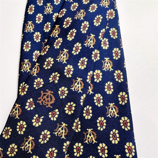 3697-Caravat-DUNHILL London silk tie 8cm-Gần như mới4