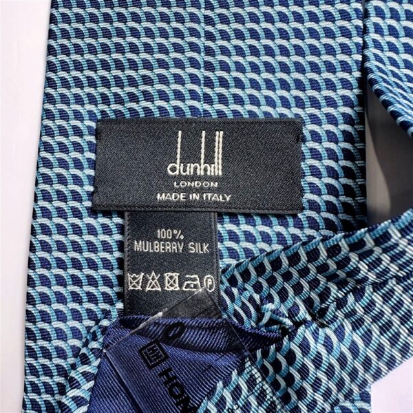 3699-Caravat-DUNHILL London silk tie 8.3cm-Gần như mới7